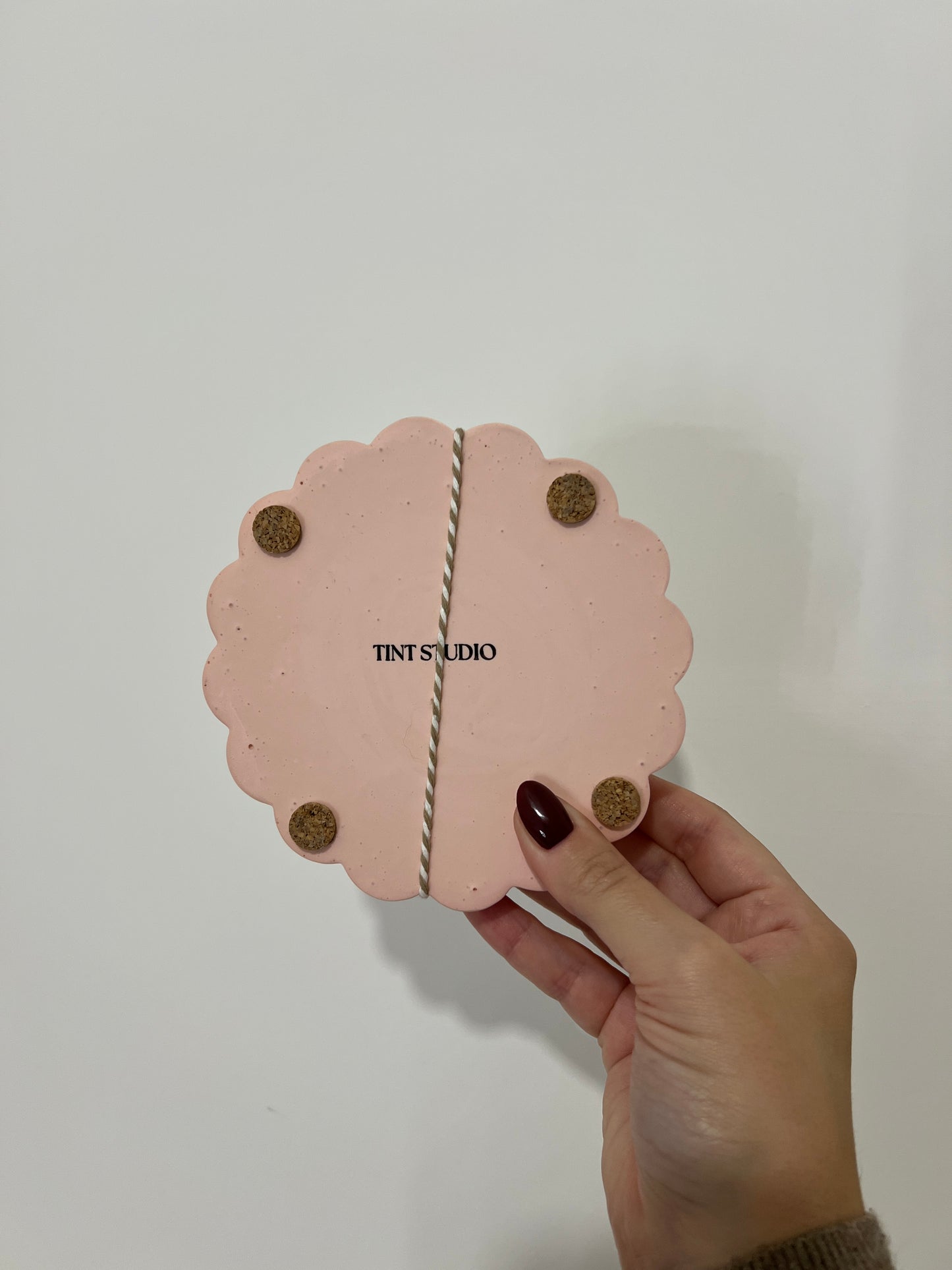 Round Bobbin Tray - Blush